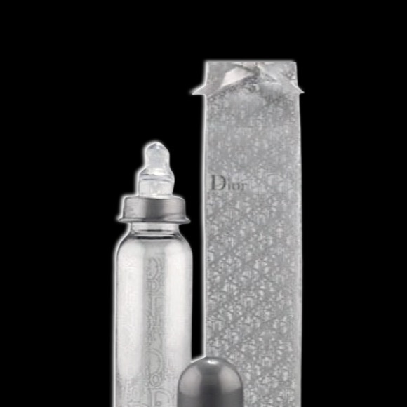 Baby Dior Limited Edition Baby Couture Jacquard Trotter Baby Bottle - Picture 9 of 17